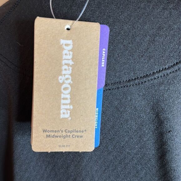 Patagonia NWT sz L capilene midweight black womens long sleeve thermal new cond - Picture 4 of 8